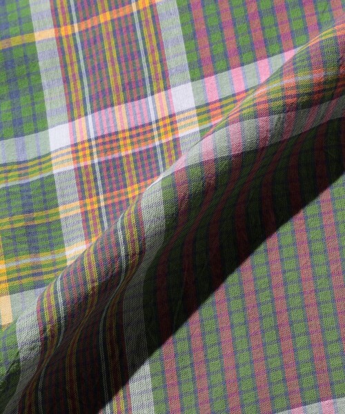 BEAMS PLUS(ビームスプラス)の「Open Collar Madras(シャツ/ブラウス・メンズ・パープル/グリーン/ブラウン・MEDIUM/SMALL/X-LARGE/LARGE)」の20枚目の写真