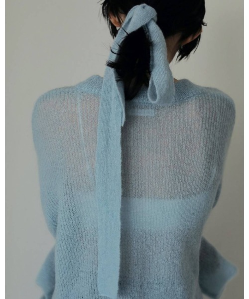 Mohair Ribbontie Knit（ニット/セーター）｜anuke（アンヌーク）の