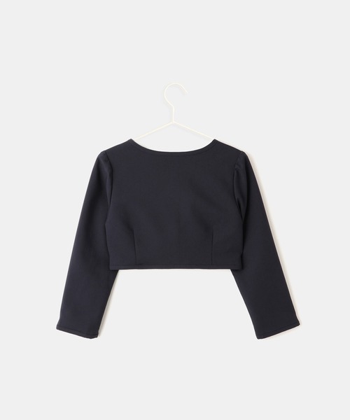 ROPE' PICNIC（ロペピクニック）の「【KIDS/キッズ】パイピングノーカラージャケット/セレモニー対応（ノーカラージャケット・キッズ・ネイビー・130/120/110）」の3枚目の写真