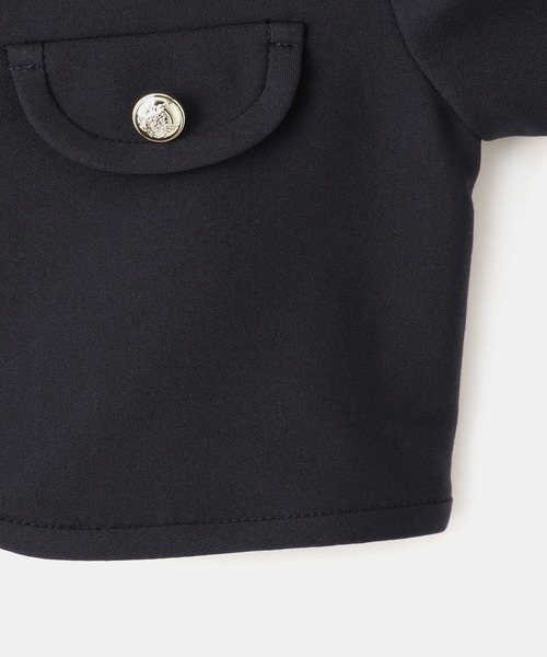 ROPE' PICNIC（ロペピクニック）の「【KIDS/キッズ】パイピングノーカラージャケット/セレモニー対応（ノーカラージャケット・キッズ・ネイビー・130/120/110）」の5枚目の写真