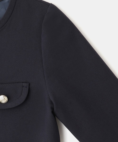 ROPE' PICNIC（ロペピクニック）の「【KIDS/キッズ】パイピングノーカラージャケット/セレモニー対応（ノーカラージャケット・キッズ・ネイビー・130/120/110）」の6枚目の写真