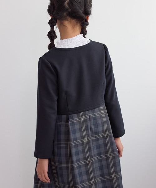 ROPE' PICNIC（ロペピクニック）の「【KIDS/キッズ】パイピングノーカラージャケット/セレモニー対応（ノーカラージャケット・キッズ・ネイビー・130/120/110）」の17枚目の写真