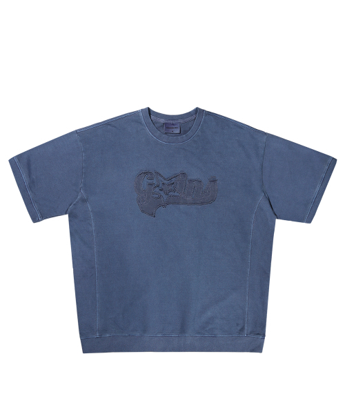 GAINSBORO(ゲインズボロ)の「スターロゴピグメント半袖スウェット_ヴィンテージブルー(Tシャツ/カットソー・レディース・その他・LARGE/MEDIUM/SMALL)」の1枚目の写真
