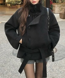 セール】ダブルブレストショートコート（その他アウター）｜semplice