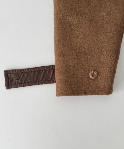 CANAL JEAN（キャナルジーン）の「diggity　スタンドカラーオーバーコート（その他アウター・レディース・ブラウン/ブラック・ONE SIZE）」の13枚目の写真