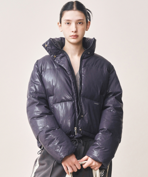 NICK&NICOLE（ニックアンドニコール）の「NICOLE GLOSSY SHORT PUFFER PADDING_NAVY（ダウンジャケット/コート・レディース・その他・FREE）」の5枚目の写真