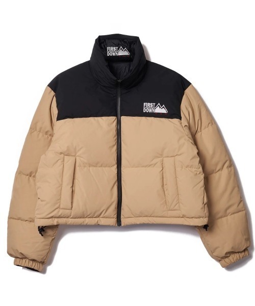 FIRST DOWN(ファーストダウン)の「FIRST DOWN SHORT BUBBLE DOWN JKT MICROFT(R)(ファーストダウン ショート バブルダウンジャケット マイクロフト)(ダウンジャケット/コート・レディース・ベージュ系/ホワイト/ブラック・SMALL/MEDIUM)」の18枚目の写真