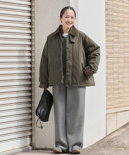 Barbour(バブアー)の「【BARBOUR/バブアー】PADDED TRANSPORT JK(その他アウター・レディース・カーキ/ブラック・38)」の4枚目の写真