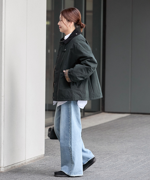 Barbour(バブアー)の「【BARBOUR/バブアー】PADDED TRANSPORT JK(その他アウター・レディース・カーキ/ブラック・38)」の6枚目の写真