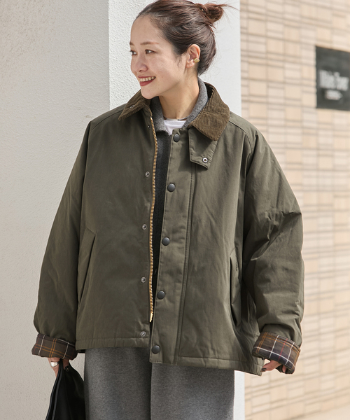 Barbour(バブアー)の「【BARBOUR/バブアー】PADDED TRANSPORT JK(その他アウター・レディース・カーキ/ブラック・38)」の12枚目の写真