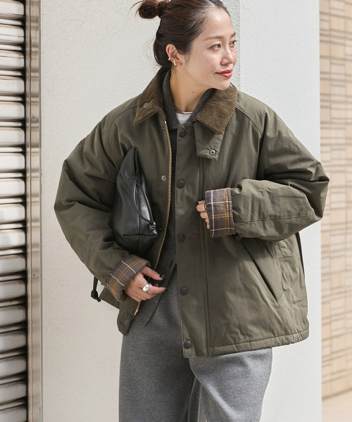 Barbour(バブアー)の「【BARBOUR/バブアー】PADDED TRANSPORT JK(その他アウター・レディース・カーキ/ブラック・38)」の14枚目の写真