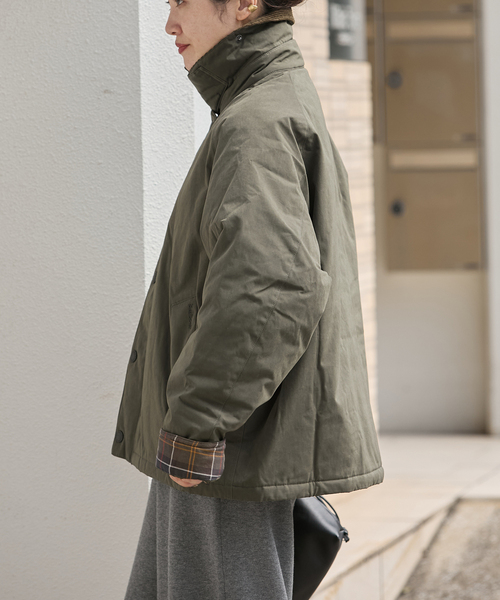 Barbour(バブアー)の「【BARBOUR/バブアー】PADDED TRANSPORT JK(その他アウター・レディース・カーキ/ブラック・38)」の15枚目の写真