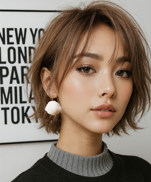 NOLITA LABORATORY(ノリータラボラトリー)の「【 NOLITA / ノリータ 】2WAY フープ × ポンポンイヤリング JOY-SOU(イヤリング・レディース・ホワイト・FREE)」の6枚目の写真