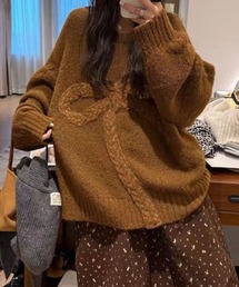 SPIGA | ﾘﾎﾞﾝｼﾞｬｶﾞｰﾄﾞゆったりﾆｯﾄ(ニット/セーター)