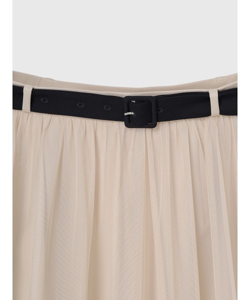 EIMY ISTOIRE（エイミーイストワール）の「チュールティアードレイヤードスカート（スカート・レディース・ホワイト/ピンクベージュ/ブラック・38/36/34）」の20枚目の写真