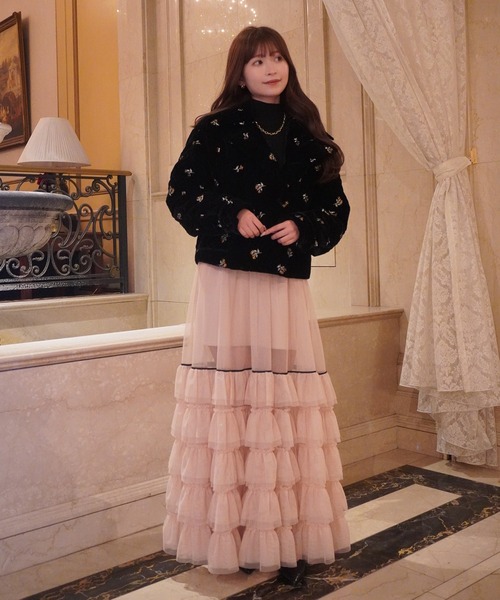 チュールティアードレイヤードスカート（スカート）｜EIMY ISTOIRE