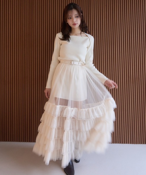 チュールティアードレイヤードスカート（スカート）｜EIMY ISTOIRE