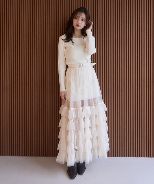チュールティアードレイヤードスカート（スカート）｜EIMY ISTOIRE