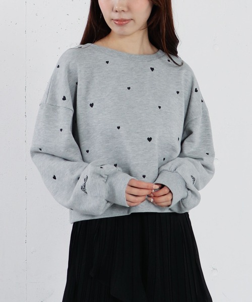 セール】ランダムハート刺繍スウェット（スウェット）｜archives