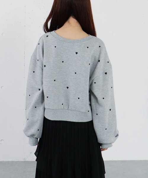 archives（アルシーヴ）の「ランダムハート刺繍スウェット（スウェット・レディース・グレー/ブラック/オートミール・MEDIUM）」の15枚目の写真