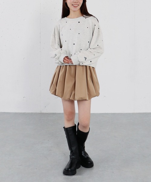 archives（アルシーヴ）の「ランダムハート刺繍スウェット（スウェット・レディース・グレー/ブラック/オートミール・MEDIUM）」の7枚目の写真