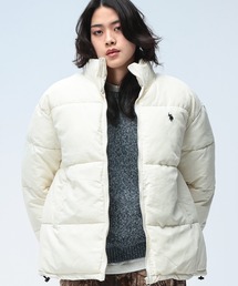 U.S. POLO ASSN.（ユーエスポロアッスン）の「U.S. POLO ASSN. (ユーエスポロアッスン) ワンポイント フルジップ 中綿ジャケット（ダウンジャケット/コート）」