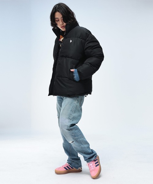 U.S. POLO ASSN.(ユーエスポロアッスン)の「U.S. POLO ASSN. (ユーエスポロアッスン) ワンポイント フルジップ 中綿ジャケット(ダウンジャケット/コート・メンズ・ブラック/アイボリー/ベージュ・M/L/LL)」の8枚目の写真