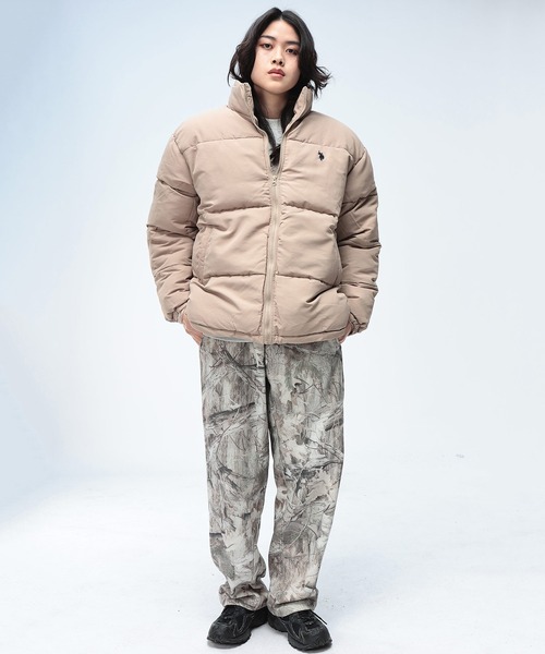 U.S. POLO ASSN.(ユーエスポロアッスン)の「U.S. POLO ASSN. (ユーエスポロアッスン) ワンポイント フルジップ 中綿ジャケット(ダウンジャケット/コート・メンズ・ブラック/アイボリー/ベージュ・M/L/LL)」の10枚目の写真