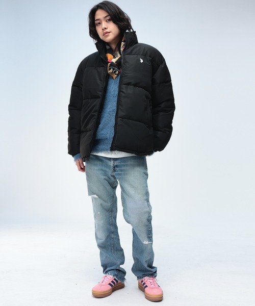 U.S. POLO ASSN.(ユーエスポロアッスン)の「U.S. POLO ASSN. (ユーエスポロアッスン) ワンポイント フルジップ 中綿ジャケット(ダウンジャケット/コート・メンズ・ブラック/アイボリー/ベージュ・M/L/LL)」の6枚目の写真