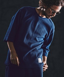 wjk reluxe | mt10161-indigo waffle SS cut sew カットソー(WR26S-05)(Tシャツ/カットソー)