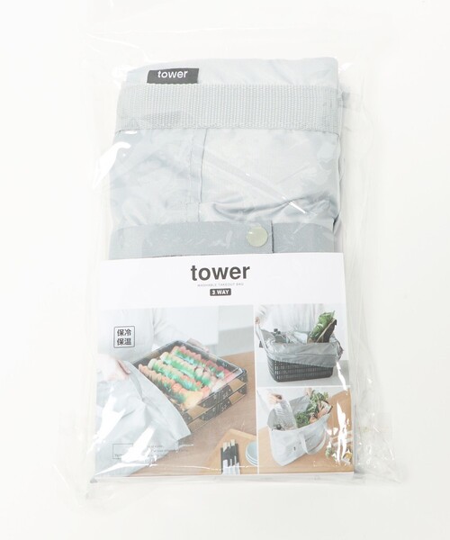 tower(タワー)の「<tower>テイクアウト バッグ 3WAY(エコバッグ/サブバッグ・レディース・ブラック/ライトグレー・FREE)」の15枚目の写真