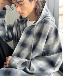 Java（ジャバ）の「《JaVaジャバコラボ》フードが醸す洗練された遊び心。ヴィンテージ風チェック柄シャツパーカー（シャツ/ブラウス）」