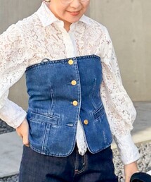 Rie Miller | 【RM denim】2WAYデニムビスチェ(キャミソール)