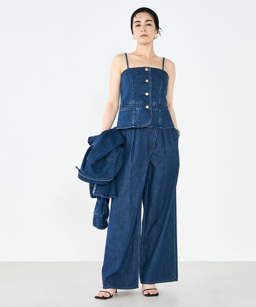 Rie Miller（リエミラー）の「【RM denim】2WAYデニムビスチェ（キャミソール・レディース・インディゴブルー・FREE）」の8枚目の写真