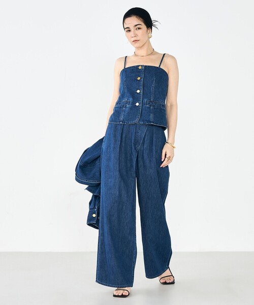 Rie Miller（リエミラー）の「【RM denim】2WAYデニムビスチェ（キャミソール・レディース・インディゴブルー・FREE）」の9枚目の写真