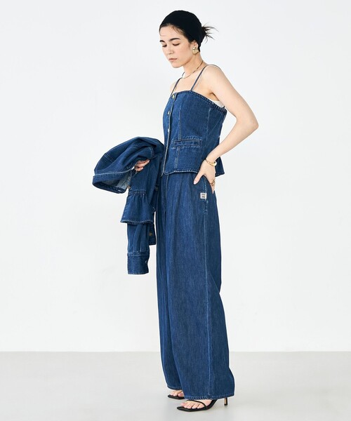 Rie Miller（リエミラー）の「【RM denim】2WAYデニムビスチェ（キャミソール・レディース・インディゴブルー・FREE）」の10枚目の写真