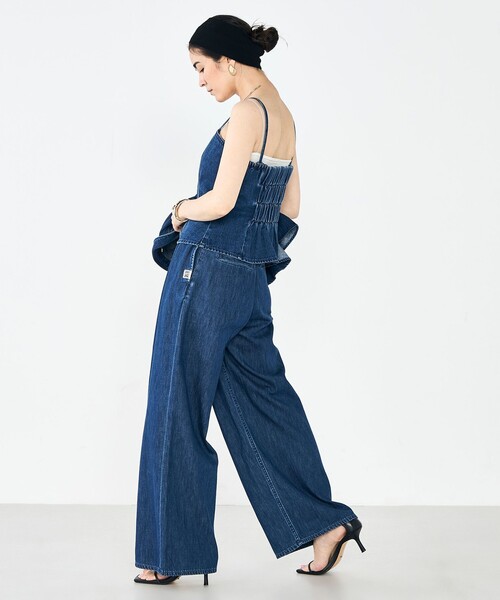 Rie Miller（リエミラー）の「【RM denim】2WAYデニムビスチェ（キャミソール・レディース・インディゴブルー・FREE）」の11枚目の写真