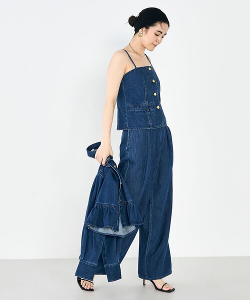 Rie Miller（リエミラー）の「【RM denim】2WAYデニムビスチェ（キャミソール・レディース・インディゴブルー・FREE）」の16枚目の写真