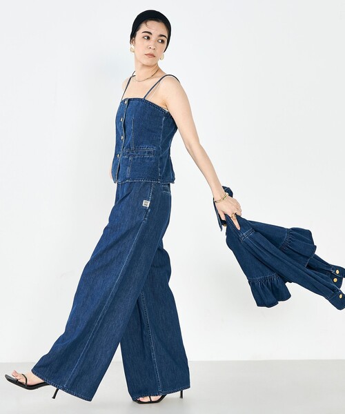 Rie Miller（リエミラー）の「【RM denim】2WAYデニムビスチェ（キャミソール・レディース・インディゴブルー・FREE）」の18枚目の写真