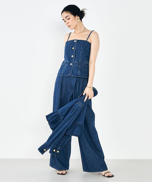 Rie Miller（リエミラー）の「【RM denim】2WAYデニムビスチェ（キャミソール・レディース・インディゴブルー・FREE）」の19枚目の写真