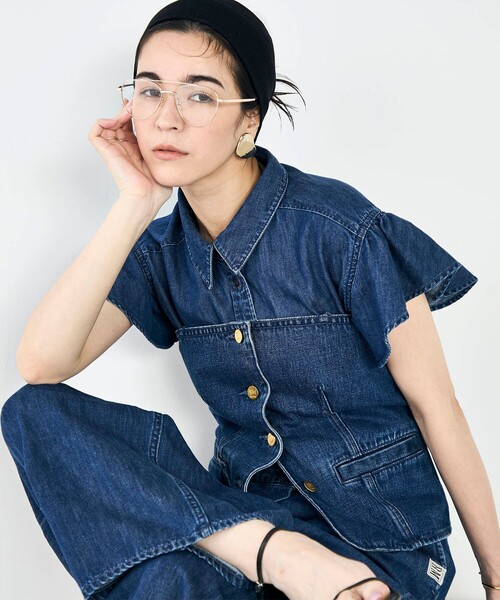 Rie Miller（リエミラー）の「【RM denim】2WAYデニムビスチェ（キャミソール・レディース・インディゴブルー・FREE）」の20枚目の写真