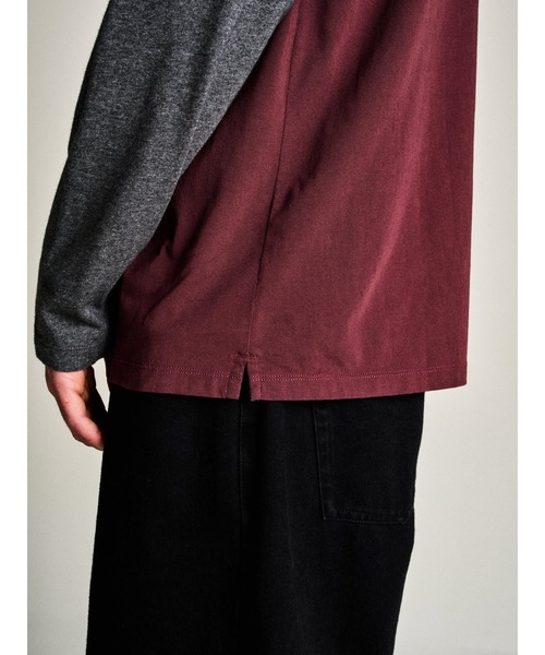 POP TRADING COMPANY（ポップトレーディングカンパニー）の「Pop Trading Company/ポップトレーディングカンパニー ロングスリーブTシャツ LOGO SLEEVE T-SHIRT（Tシャツ/カットソー・メンズ・チャコール・M/L）」の2枚目の写真