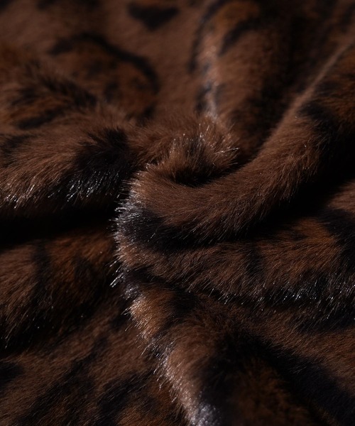 GLARE(グレア)の「【GLARE】レオパード クロップド ファーブルゾン / Leopard Cropped Fur Blouson(ブルゾン・メンズ・グレー/ブラウン・M/L)」の20枚目の写真