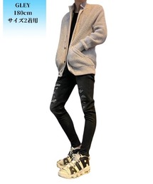 COOK JEANS（クックジーンズ）の「ワッフルニットジャケット（その他アウター）」