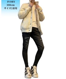COOK JEANS（クックジーンズ）の「ワッフルニットジャケット（その他アウター）」