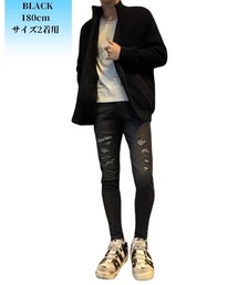 COOK JEANS（クックジーンズ）の「ワッフルニットジャケット（その他アウター）」