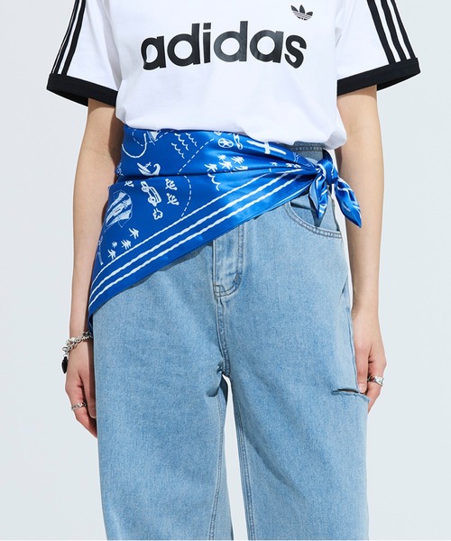 adidas（アディダス）の「ピン&スカーフ / アディダスオリジナルス adidas Originals（バンダナ/スカーフ・メンズ・ブラック/レッド/ブルー・FREE）」の21枚目の写真