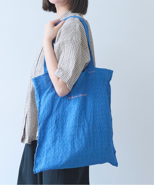 bulle de savon（ビュルデサボン）の「ロゴ トートバック（トートバッグ・レディース・ライム/ピンク/ブルー・FREE）」の3枚目の写真