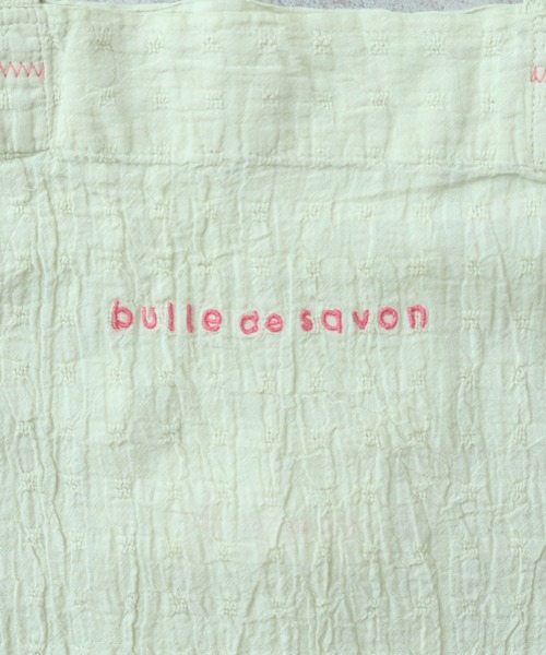 bulle de savon（ビュルデサボン）の「ロゴ トートバック（トートバッグ・レディース・ライム/ピンク/ブルー・FREE）」の4枚目の写真
