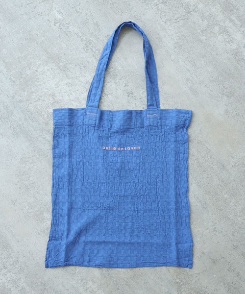 bulle de savon（ビュルデサボン）の「ロゴ トートバック（トートバッグ・レディース・ライム/ピンク/ブルー・FREE）」の11枚目の写真